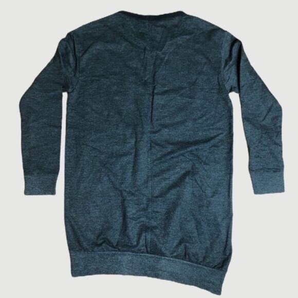 Andrew A Studded Pocket Sweater Tunic Gray Small - Picture 2 of 4